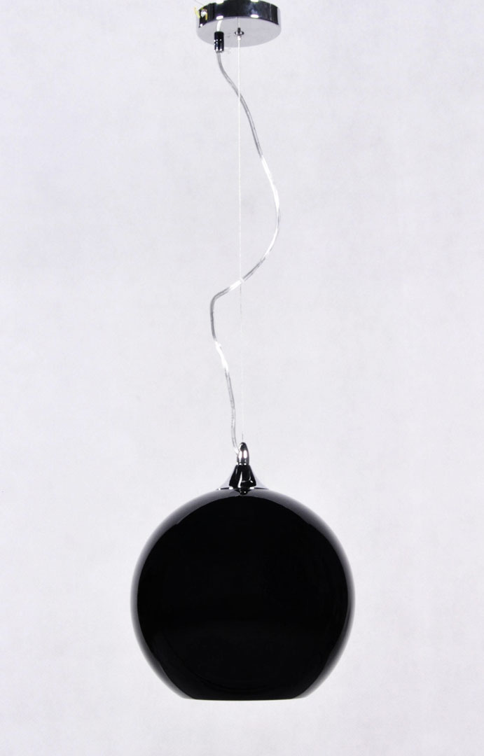 Elegantná závesná lampa MOLTON, čierna sklenená guľa, škandinávsky štýl - Lumina Deco obrázok 3