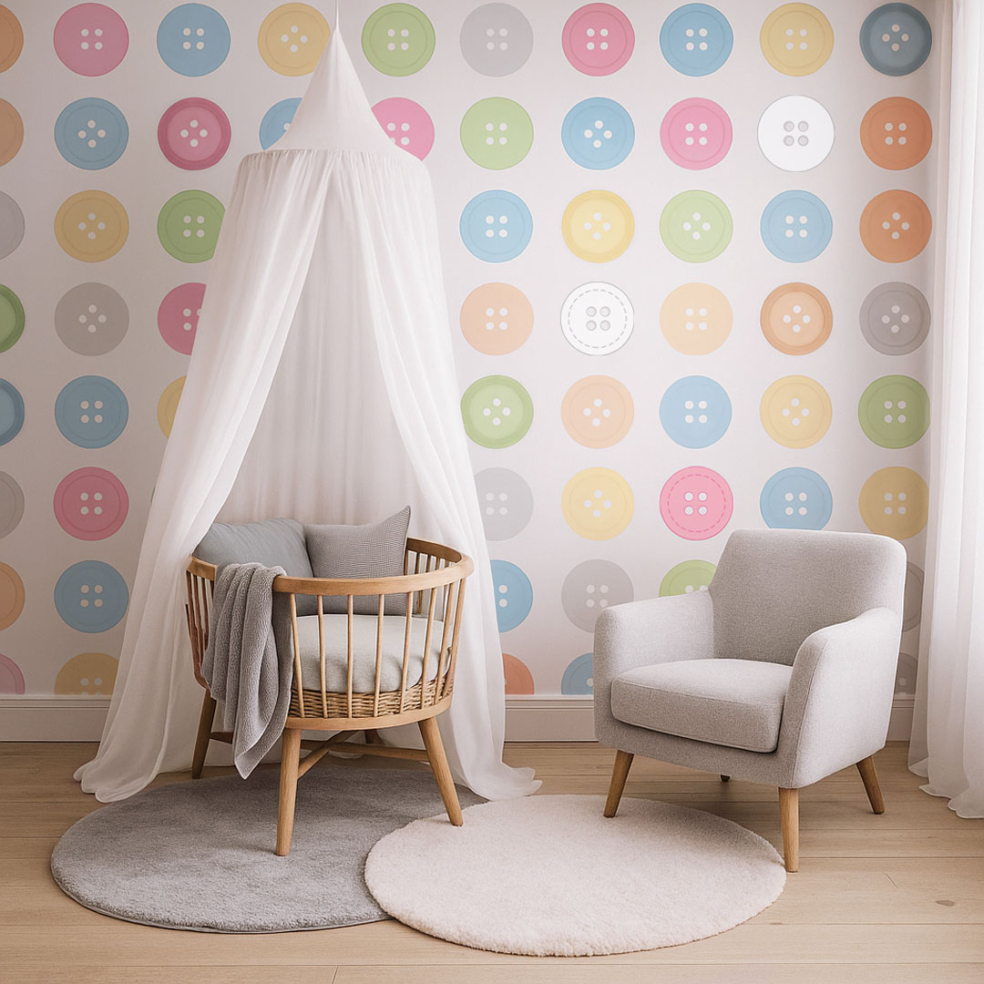 Farebná tapeta s GOMBÍKmi - Dekoori obrázok 2