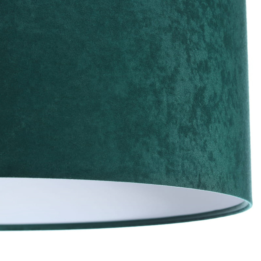 Zeleno-biela závesná lampa OLYMPIA s velúrovým tienidlom, abažúrom v tvare valca - BPS Koncept obrázok 4