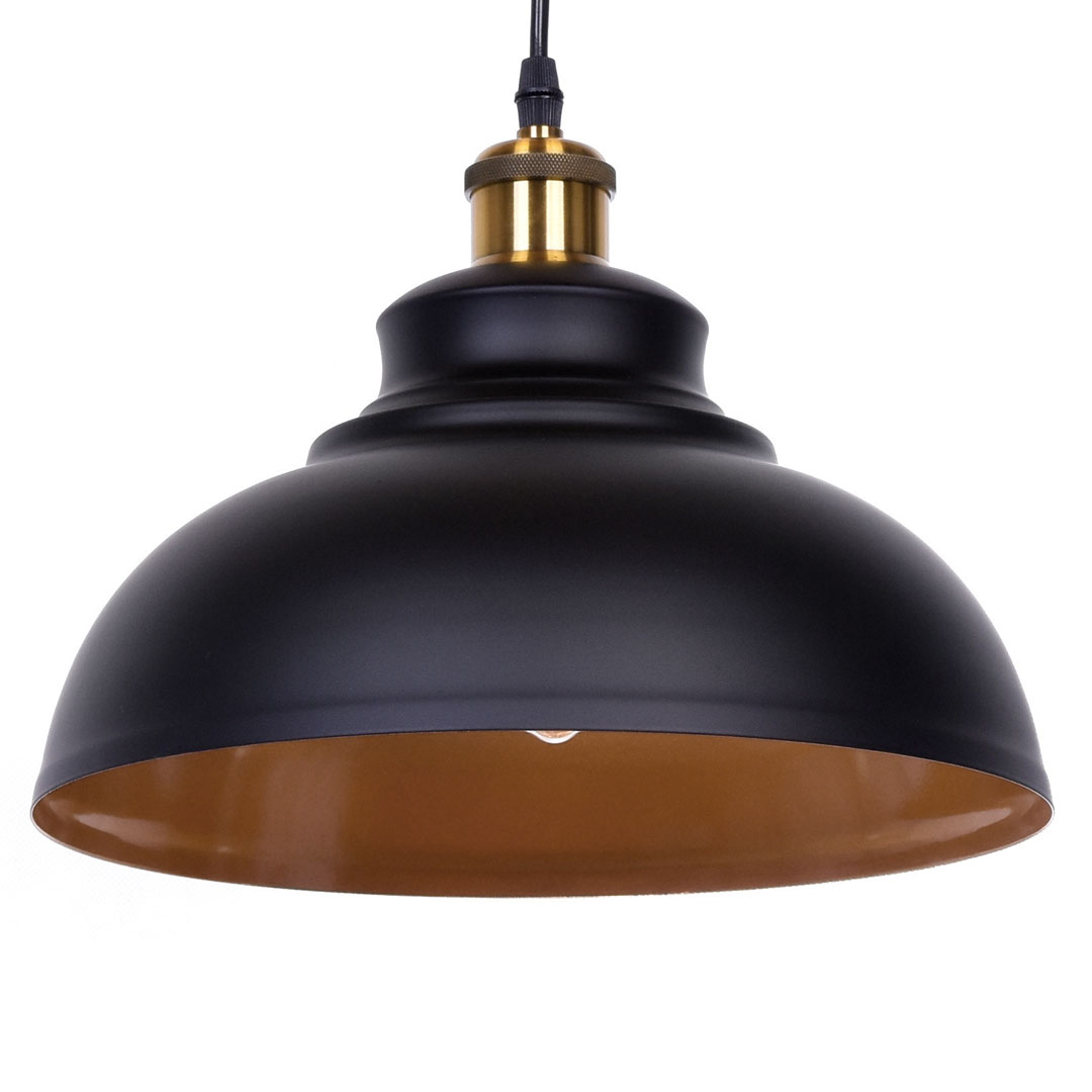 Čierne stropné svietidlo BOGGI industriálne, moderné, kovové - Lumina Deco obrázok 1