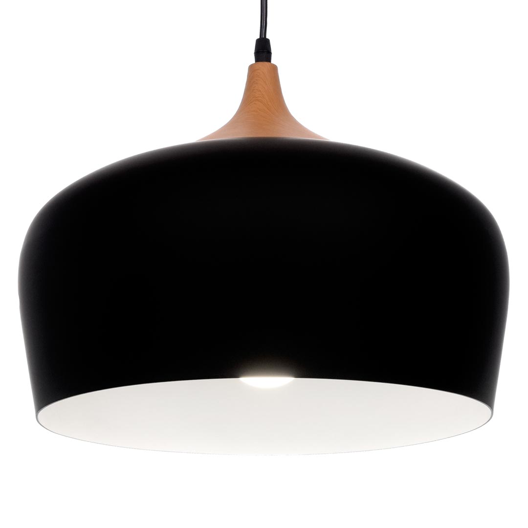 Moderné závesné škandinávske svietidlo, čierny luster CONSI - Lumina Deco obrázok 1
