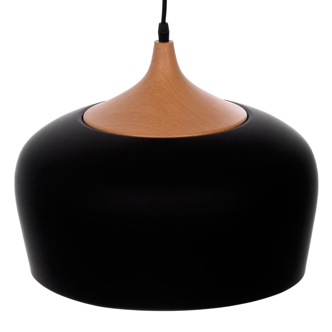 Moderné závesné škandinávske svietidlo, čierny luster CONSI - Lumina Deco obrázok 4