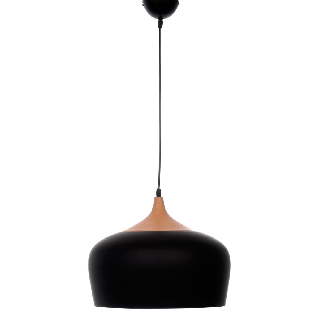 Moderné závesné škandinávske svietidlo, čierny luster CONSI - Lumina Deco obrázok 3