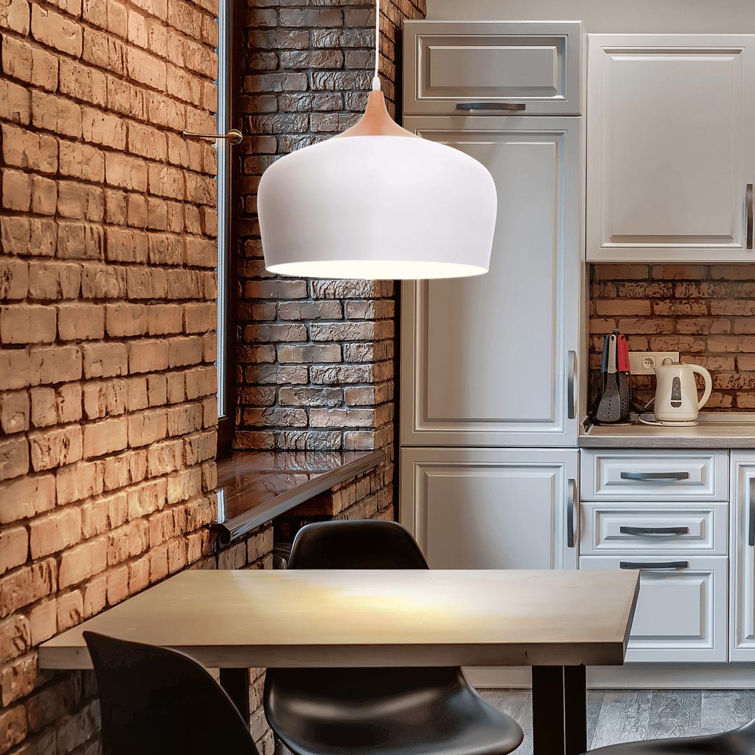 Moderné závesné škandinávske svietidlo, biely luster CONSI - Lumina Deco obrázok 2