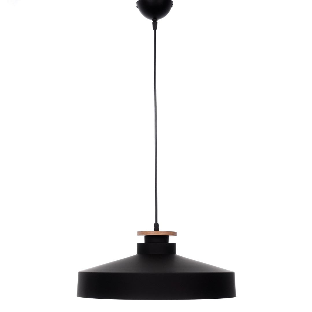 Čierna priemyselná lampa, loftový luster LUDOR, moderný, minimalistický, trendový - Lumina Deco obrázok 3
