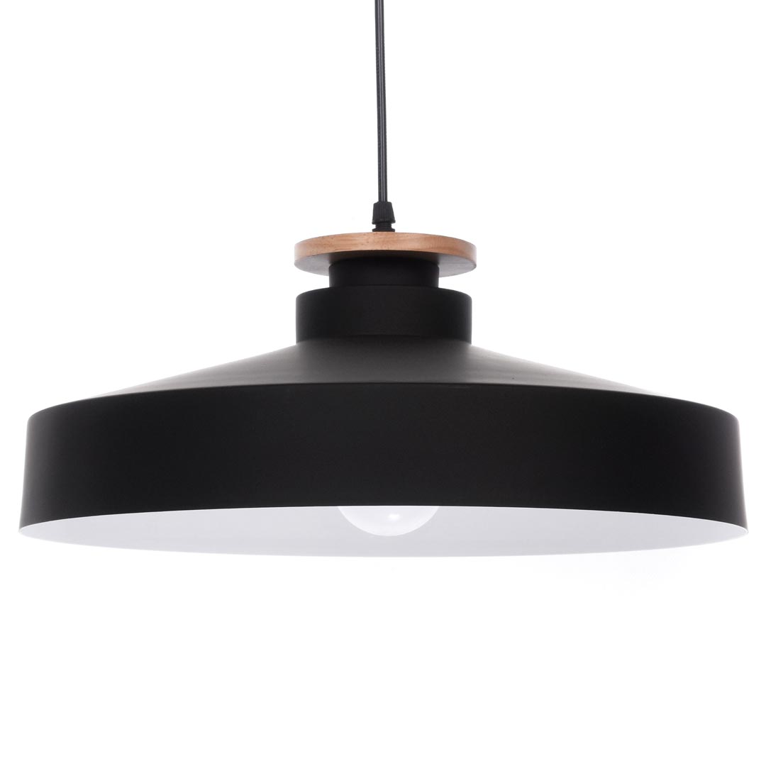 Čierna priemyselná lampa, loftový luster LUDOR, moderný, minimalistický, trendový - Lumina Deco obrázok 1