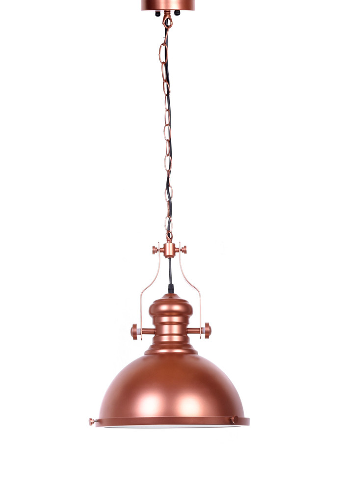 Priemyselná loftová závesná lampa ELIGIO W1, závesné kovové industriálne retro svietidlo, mosadz, meď - Lumina Deco obrázok 1