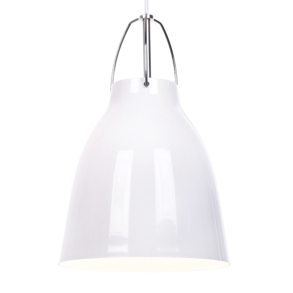Biela moderná závesná lampa RAYO, loftová, škandinávsky štýl, kovová - Lumina Deco obrázok 1