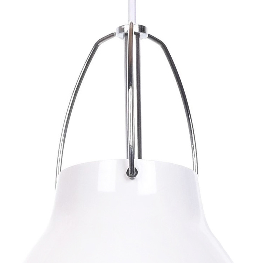 Biela moderná závesná lampa RAYO, loftová, škandinávsky štýl, kovová - Lumina Deco obrázok 4