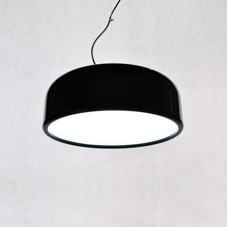 Moderná čierna závesná lampa SCUDO, kovová, 3 zdroje svetla - Lumina Deco obrázok 1