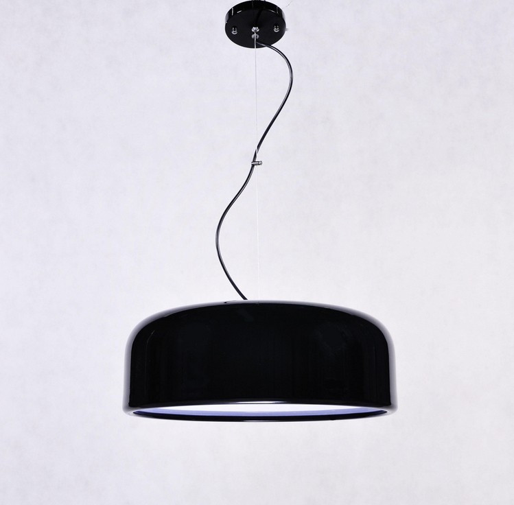 Moderná čierna závesná lampa SCUDO, kovová, 3 zdroje svetla - Lumina Deco obrázok 3
