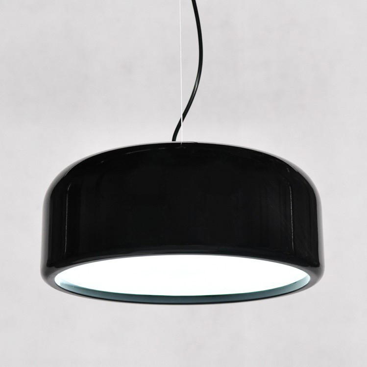 Moderná čierna závesná lampa SCUDO, kovová, 3 zdroje svetla - Lumina Deco obrázok 4