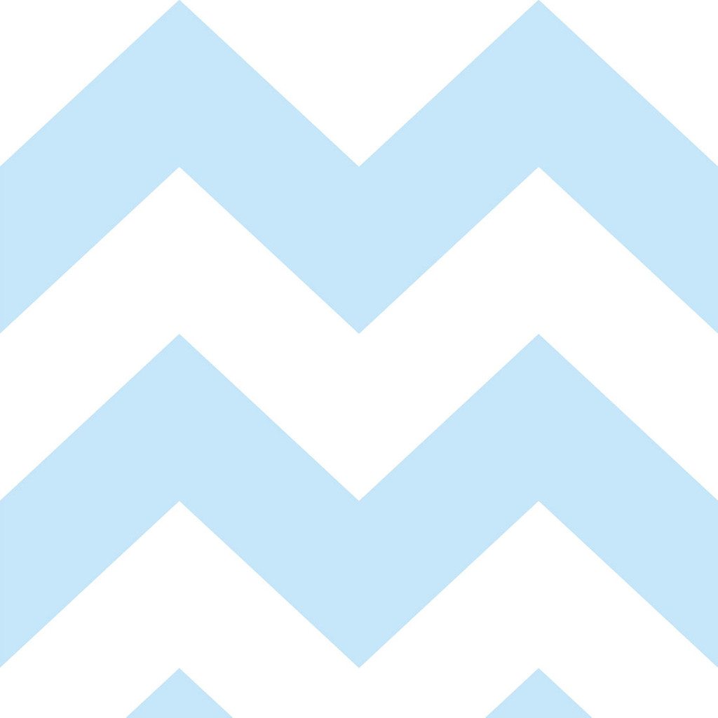 Tapeta so vzorom cik-cak bielo-modrá, jasnomodrá 46 cm - Dekoori obrázok 1