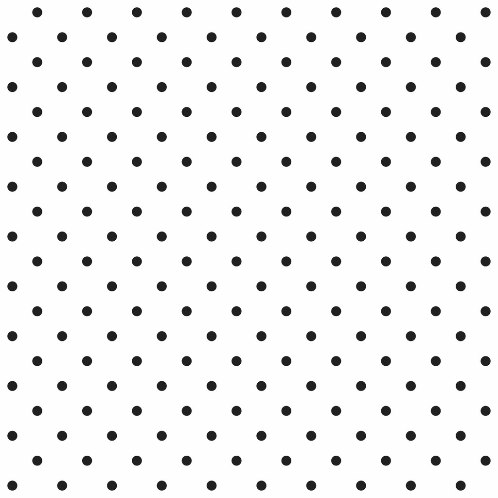Biela tapeta s malými čiernymi bodkami 2 cm v pin-up štýle - Dekoori obrázok 1