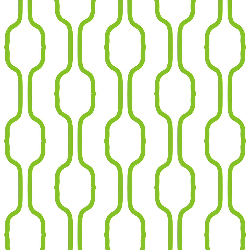 Bielo-zelená tapeta so zvislým dekoratívnym vzorom - Dekoori obrázok 1