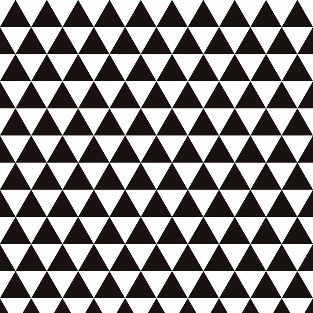 Geometrická tapeta s čiernymi a bielymi TROJUHOLNÍKmi - Dekoori obrázok 1