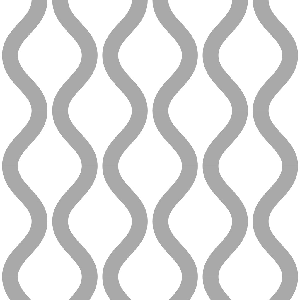 Sivo-biela tapeta so zvislým zvlneným vzorom - Dekoori obrázok 1