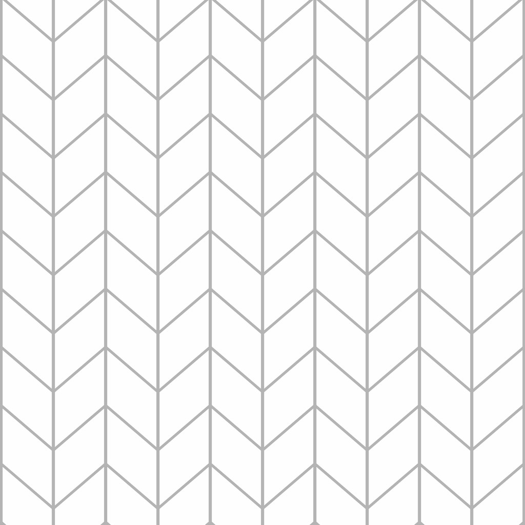 Tapeta – rybia kosť, biela s geometrickými sivými čiarami, do obývacej izby alebo do spálne - Dekoori obrázok 1