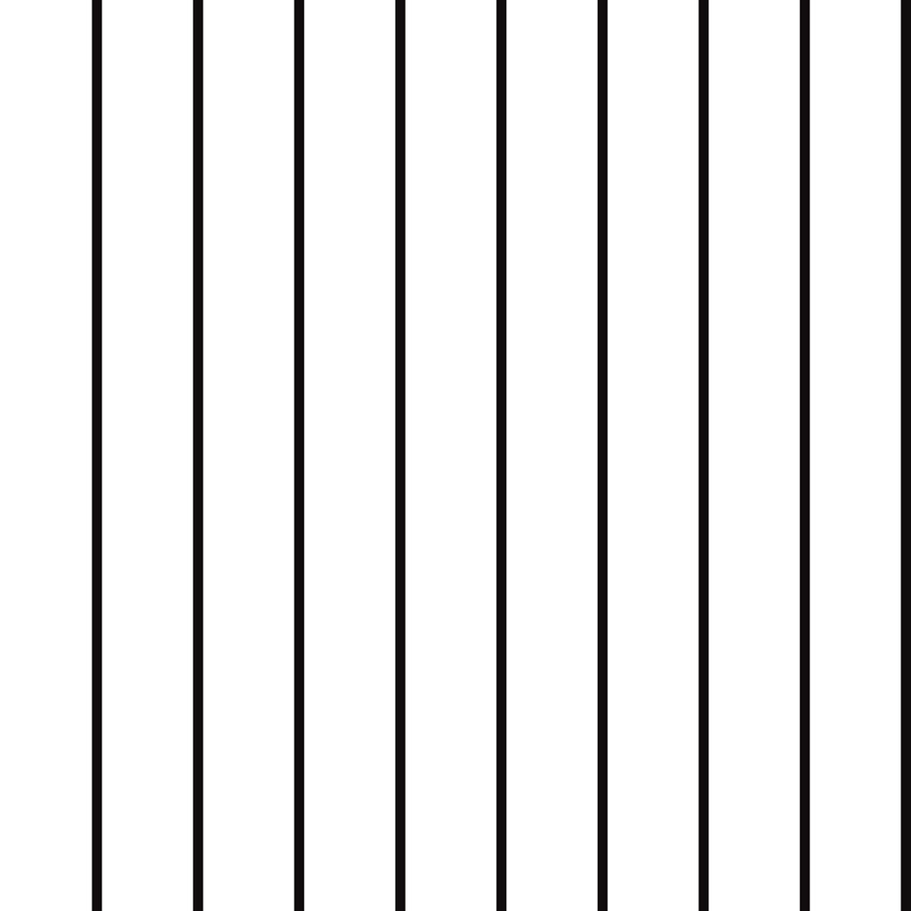 Biela tapeta s čiernymi pruhmi, zvislé pruhy 1 cm - Dekoori obrázok 1