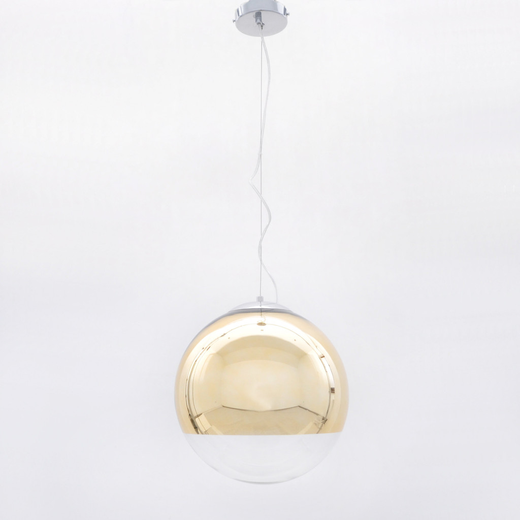 Elegantná, moderná závesná lampa IBIZA, zlato a sklo - Lumina Deco obrázok 3