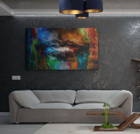 Granátovo-zlatá stropná lampa s valcovými tienidlami z velúru v rôznych veľkostiach HONIR