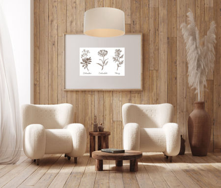 Krémové závesné svietidlo s valcovitým ľanovým tienidlom BOHO