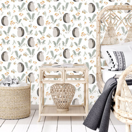 Tapeta Pán Ježko na prechádzke v lese – do detskej izby