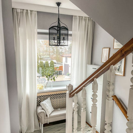 Industriálne štvorité závesné svietidlo MANTONE, čierna kovová lampa