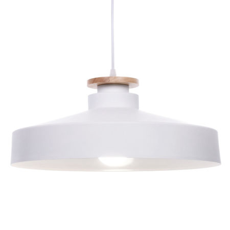 Biela priemyselná lampa, loftový luster LUDOR, moderný, minimalistický, trendový