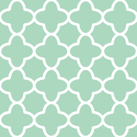 Mätová tapeta s bielym marockým orientálnym vzorom