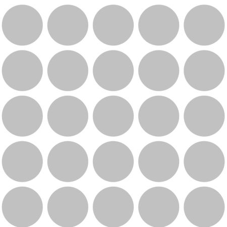 Bodkovaná tapeta v bielo sivej farbe, bodky 18 cm polka dot