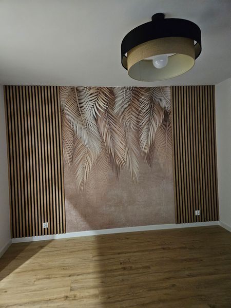 Béžová a čierna závesná lampa, dvojité jutové a saténové tienidlo s krémovým vnútrom BOHO