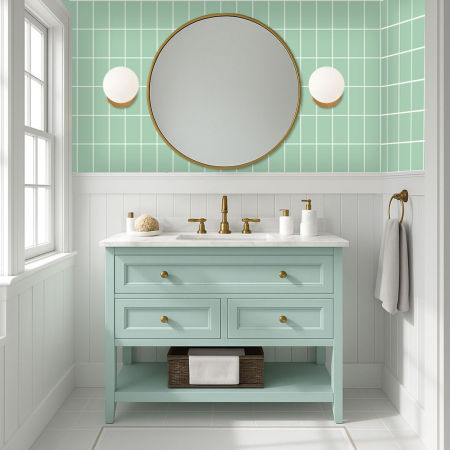 Mätová tapeta na stenu s rovnobežnou sieťou obdĺžnikov, mriežka 10 x 18 cm