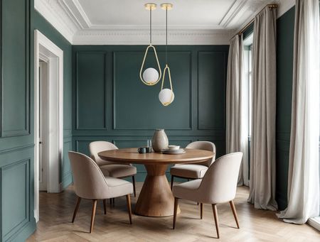 Zlatá moderná závesná lampa s okrúhlym tienidlom, kovový rám, francúzske zlato - VERO 1C