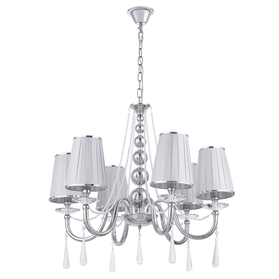 Viacbodový klasický krištáľový chrómovaný luster FABIONE W6 - Lumina Deco obrázok 3